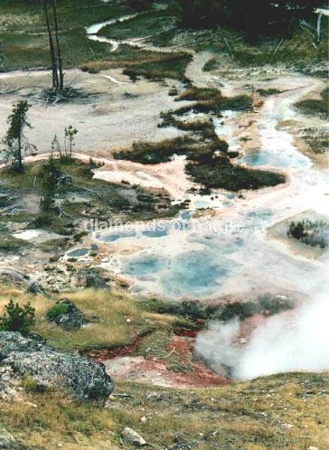Heiße Quellen Yellowstone / Hot Springs Yellowstone / -